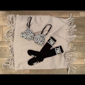 PINK Bra And Socks Bundle